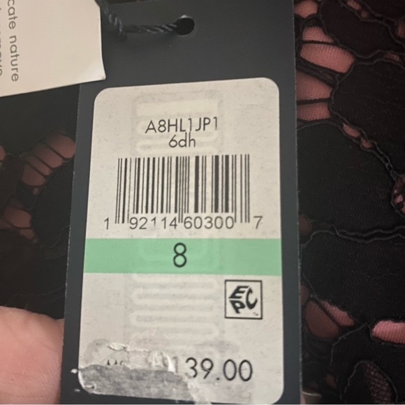 Tommy Hilfiger Black Pink Floral Crepe Sheath‎ Sleeveless Dress Size 8 - Picture 8 of 14